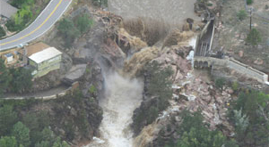 Nelson Big Dam - During Flooding